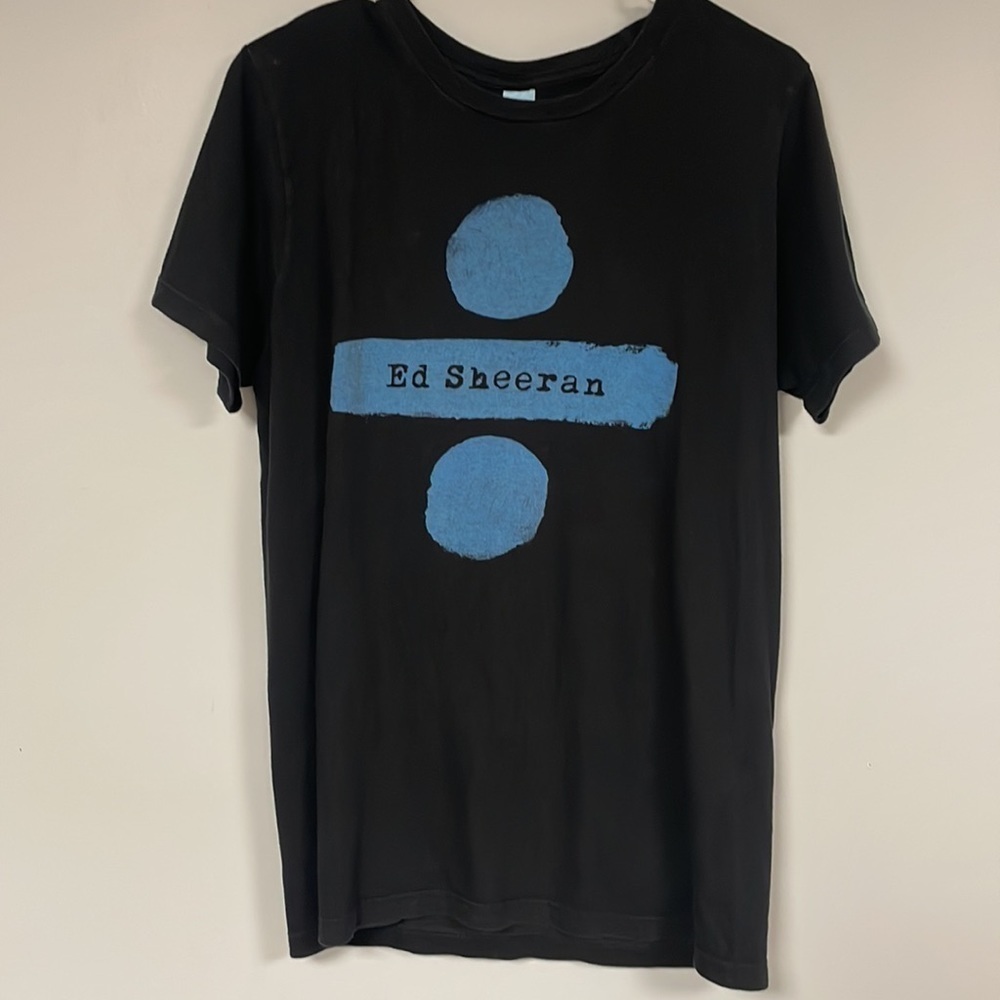 Ed Sheeran Divided Album Tour Band Black Tee, M, Unisex, 100% cotton